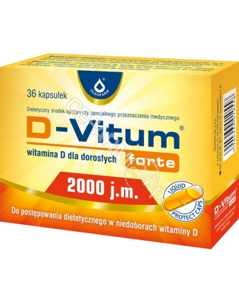 OLEOFARM D-vitum forte 2000 j.m witamina d dla dorosłych x 36 kaps