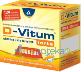 OLEOFARM SP. Z O.O. D-Vitum Forte Witamina D-2000 120 kapsułek