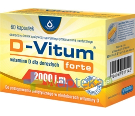 OLEOFARM D-Vitum Forte Witamina D-2000 60 kapsułek