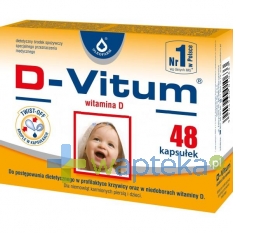 OLEOFARM D-Vitum Witamina D dla niemowląt 48 kapsułek