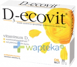 KROTEX PHARM SP. Z O.O. SP. K. D3-ecovit 30 kapsułek twist-off