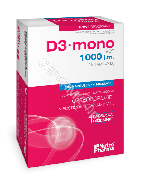 HOLBEX D3 mono 1000 j.m.(witamina d3) x 120 kaps