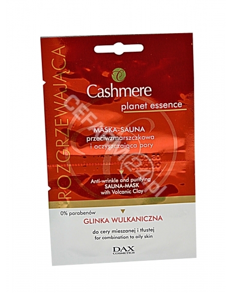 DAX COSMETICS Dax cosmetics cashmere planet essence - rozgrzewająca maska-sauna przeciwzmarszczkowa i oczyszczająca pory 2 x 5 ml