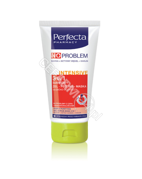 DAX COSMETICS Dax Cosmetics Perfecta No problem intensive siarkowy żel-peeling-maska 3w1 140 g