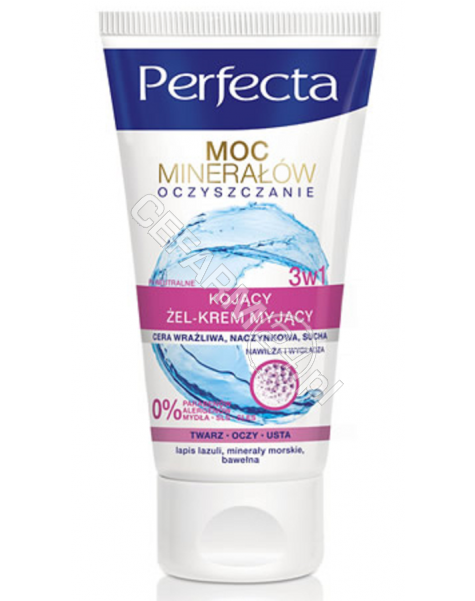 DAX COSMETICS Dax Cosmetics Perfecta Oczyszczanie mineralny krem myjący-maska 2w1 - cera sucha i wrażliwa 150 ml