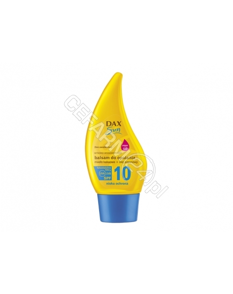 DAX COSMETICS Dax cosmetics sun balsam z masłem kakaowym i olejem arganowym spf 10 150 ml