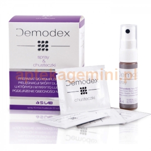 S-LAB Demodex spray, 15ml + chusteczki, 30 sztuk