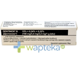 DELFARMA SP. Z O.O. Dentinox N żel na dziąsła 10 g imp.