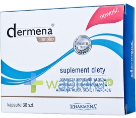 PHARMENA DERMENA COMPLEX ogranicza wypadanie włosów 30 kapsułek