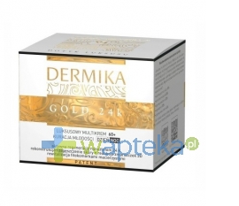 DERMIKA-LAB.KOSMETYKÓW NOWEJ GENERACJI DERMIKA GOLD 24k Multikrem 60+ Kuracja Młodości na dzień i noc 50ml