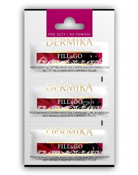 DERMIKA Dermika maseczka Fill&Go - przeciwzmarszczkowa maseczka pod oczy i na powieki 3 x 2 ml