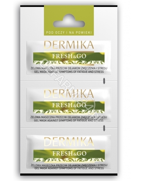 DERMIKA Dermika maseczka Fresh&Go - żelowa maseczka pod oczy i na powieki przeciw oznakom zmęczenia 3 x 2 ml