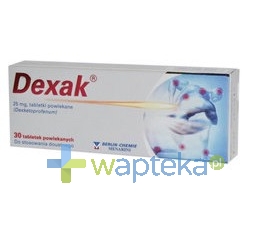 BERLIN CHEMIE AG (MENARINI GROUP) Dexak 0,025 g 10 tabletek