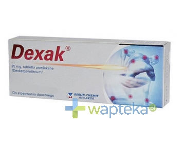 BERLIN CHEMIE AG (MENARINI GROUP) Dexak 25 mg 30 tabletek