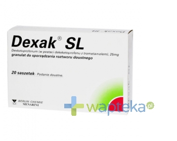 BERLIN CHEMIE AG Dexak SL 25 mg x 20 saszetek