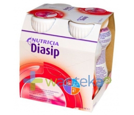 NUTRICIA POLSKA SP. Z O.O. Diasip o smaku truskawkowy płyn odżywczy 4x200ml