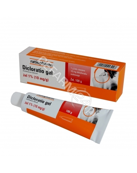 RATIOPHARM Dicloratio gel 1% żel 100 g