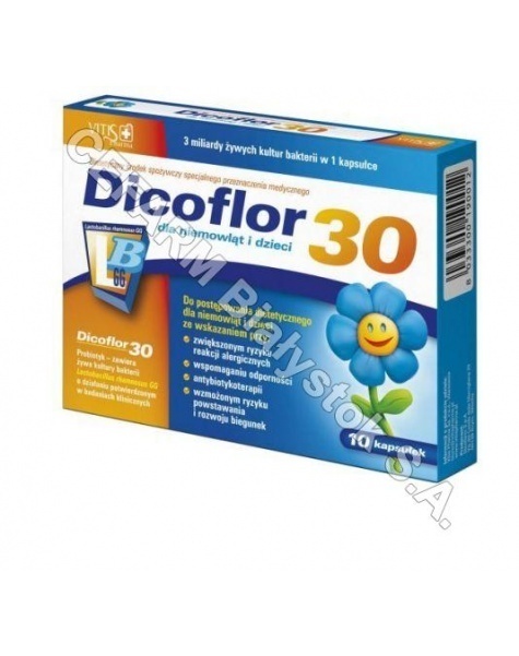 BAYER Dicoflor 30 dla dzieci x 10 kaps