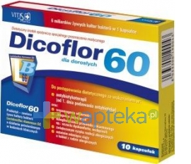 VITIS PHARMA Dicoflor 60 dla dorosłych 10 kapsułek