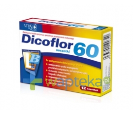 VITIS PHARMA Dicoflor 60 dla dorosłych 12 saszetek