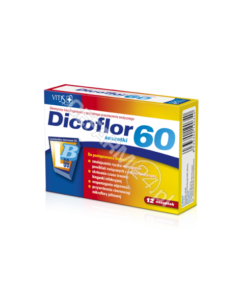 BAYER Dicoflor 60 dla dorosłych x 12 sasz