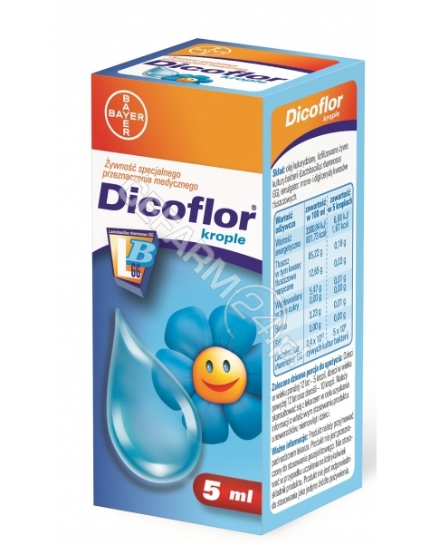 BAYER Dicoflor krople (dla dzieci) 5 ml (data ważności 30.04.2016)