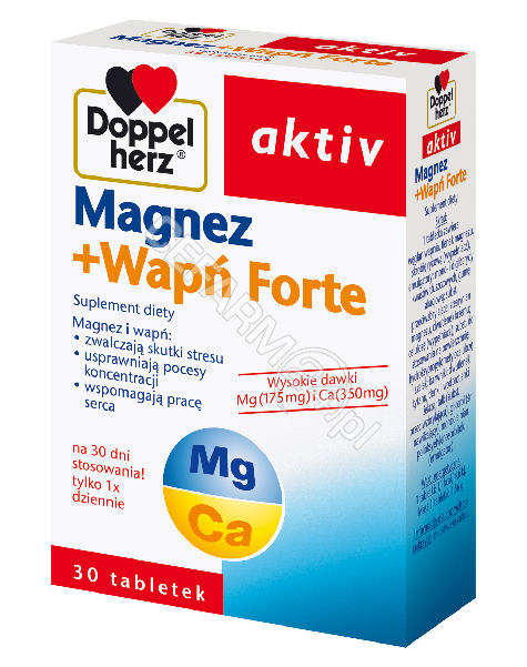 QUEISSER Doppel herz aktiv magnez+wapń forte x 30 tabl