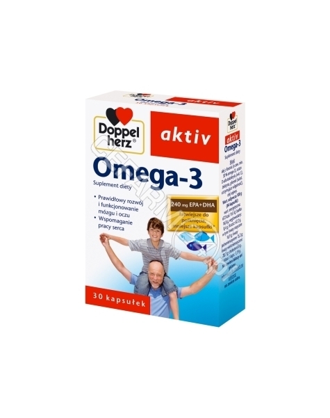 QUEISSER Doppel herz aktiv omega-3 x 30 kaps