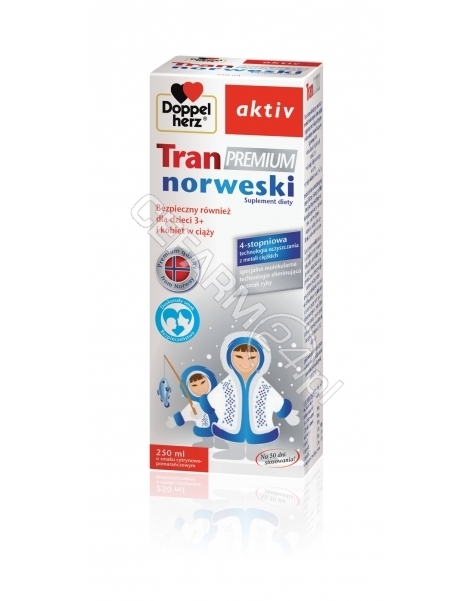 QUEISSER Doppel herz aktiv tran premium norweski 250 ml