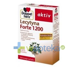 QUEISSER PHARMA GMBH & CO. DoppelHerz Aktiv LECYTYNA 1200 FORTE 30 kapsułek