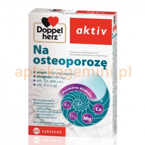 QUEISSER PHARMA GMBH & CO. Doppelherz aktiv Na osteoporozę 60 tabletek