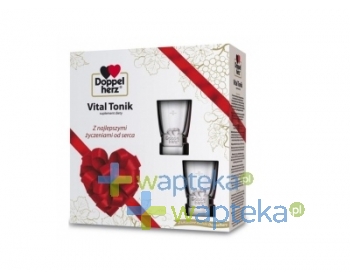 QUEISSER PHARMA GMBH & CO. DoppelHerz Vital Tonik 750 ml + kieliszki