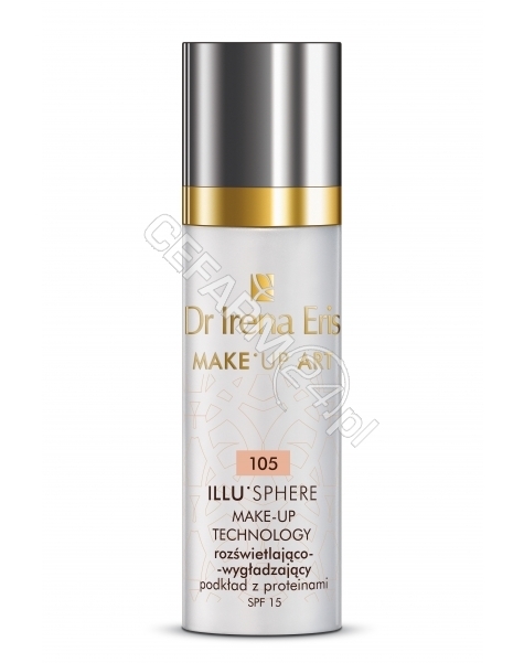 DR IRENA ERIS Dr irena eris make-up art - rozświetlająco - wygładzający podkład z proteinami illu'sphere 105 sunny 30 ml