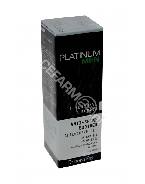 DR IRENA ERIS Dr irena eris platinum men aftershave repair anti-shine soother - łagodzący podrażnienia matujący balsam-żel po goleniu na dzień 50 ml