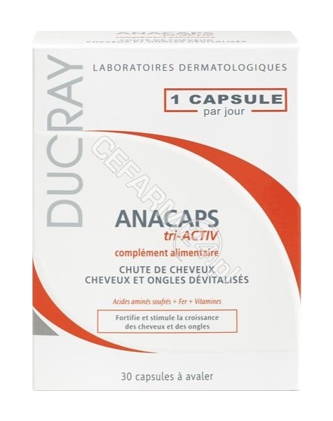 DUCRAY Ducray Anacaps Tri-Activ x 30 kaps