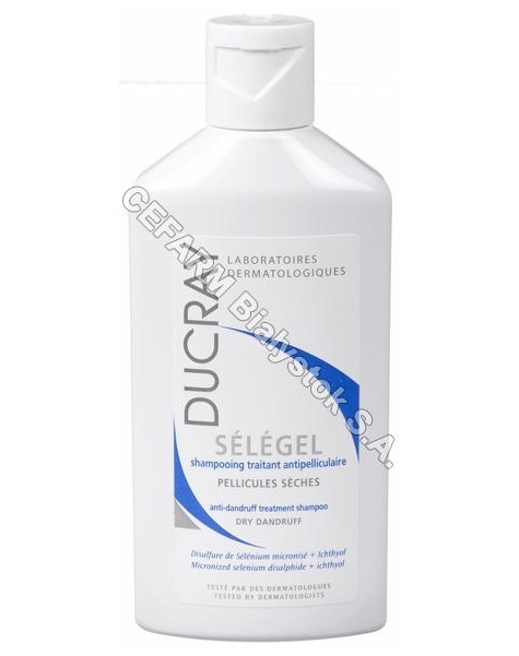 DUCRAY Ducray selegel - szampon przeciwłupieżowy, łupież suchy 125 ml