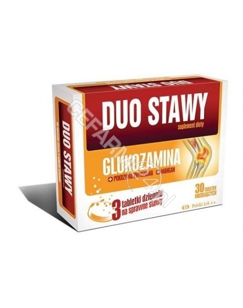 POLSKI LEK Duo stawy maxiflex glukozamina x 30 tabl musujących