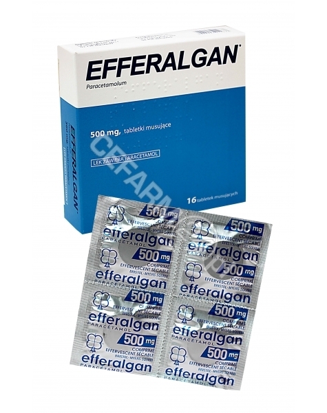 INPHARM Efferalgan 500 mg x 16 tabl musujących (import równoległy - Inpharm)
