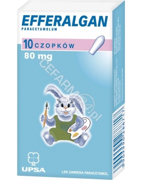 UPSA Efferalgan 80 mg x 10 czopków