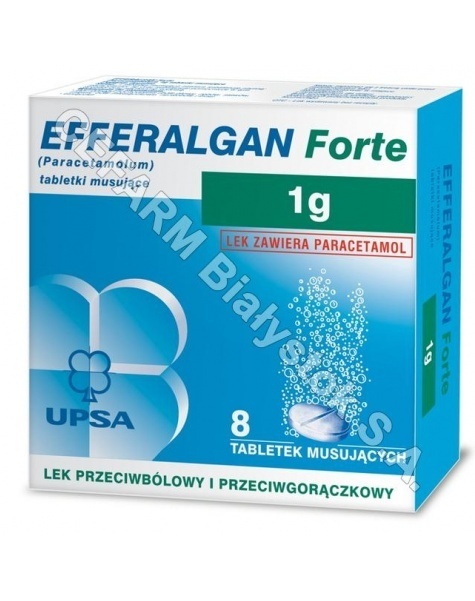 BRISTOL-MYER Efferalgan forte 1 g x 8 tabl musujących