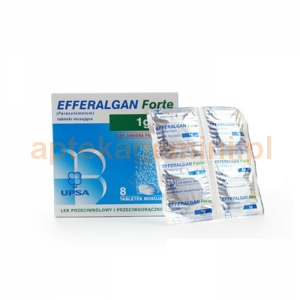BRISTOL MYERS Efferalgan Forte 1g, 8 tabletek musujących