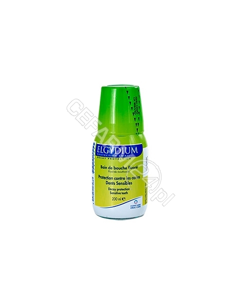 PIERRE FABRE Elgydium płyn z fluorem do płukania jamy ustnej (zielony) 200 ml (data ważności 31.05.2017)