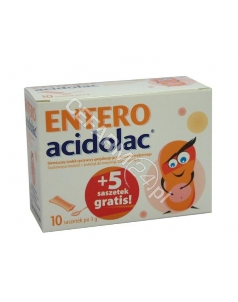 POLPHARMA Entero acidolac 10 sasz + 5 saszetek gratis