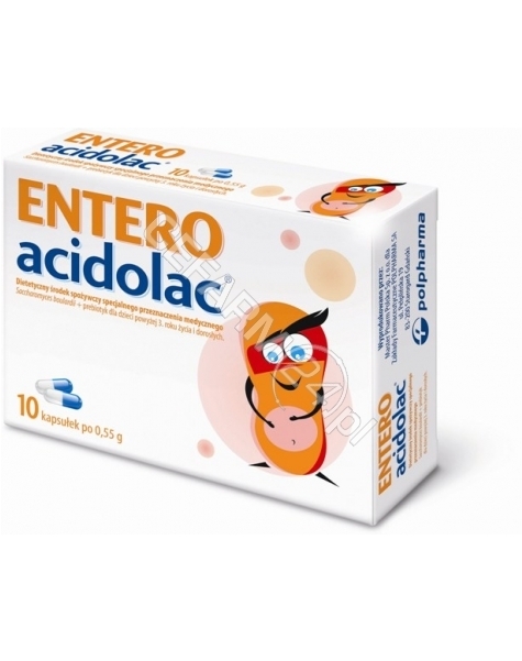 POLPHARMA Entero acidolac 550 mg x 10 kaps