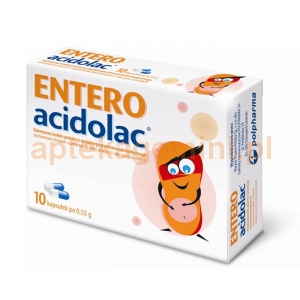 POLPHARMA Entero Acidolac 550mg, 10 kapsułek