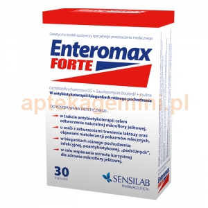 SENSILAB Enteromax Forte, 30 kapsułek