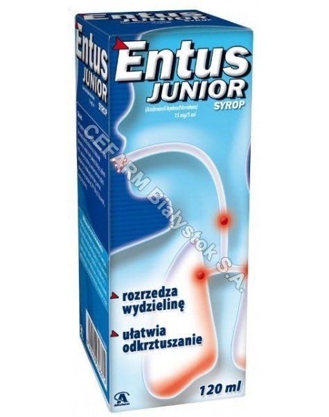 AFLOFARM Entus junior syrop 15 mg/5 ml 120 ml