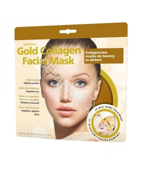 EQUALAN Equalan glyskincare gold collagen facial mask kolagenowa maska ze złotem 1 szt