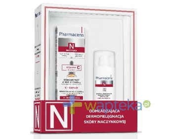 PHARMACERIS ERIS PHARMACERIS N Zestaw KONCENTRAT Z WIT. C 1200mg wzmacniająco-wygładzający C–CAPILIX 30ml + DERMO-STRUKTURALNY Krem korygujący zmarszczki SPF20 CAPI-HIALURON-C 15ml