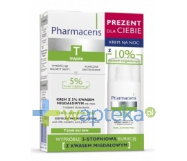 PHARMACERIS ERIS PHARMACERIS T SEBO-ALMOND PEEL 5% Krem 50ml + SEBO-ALMOND PEEL 10% Krem na noc 15ml